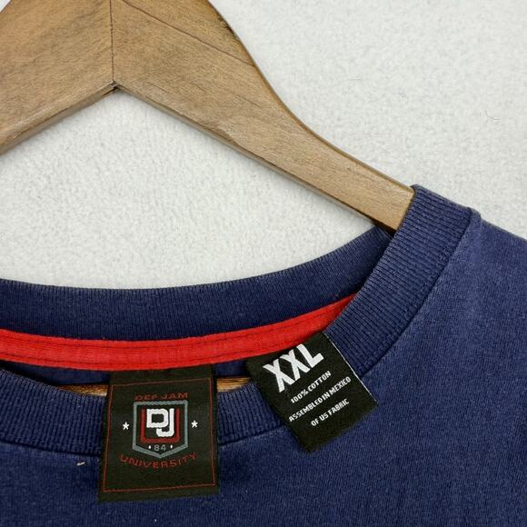 Vintage Def Jam University Shirt Men's 2XL Blue Graphic Hip Hop Oversized y2k - Picture 4 of 6